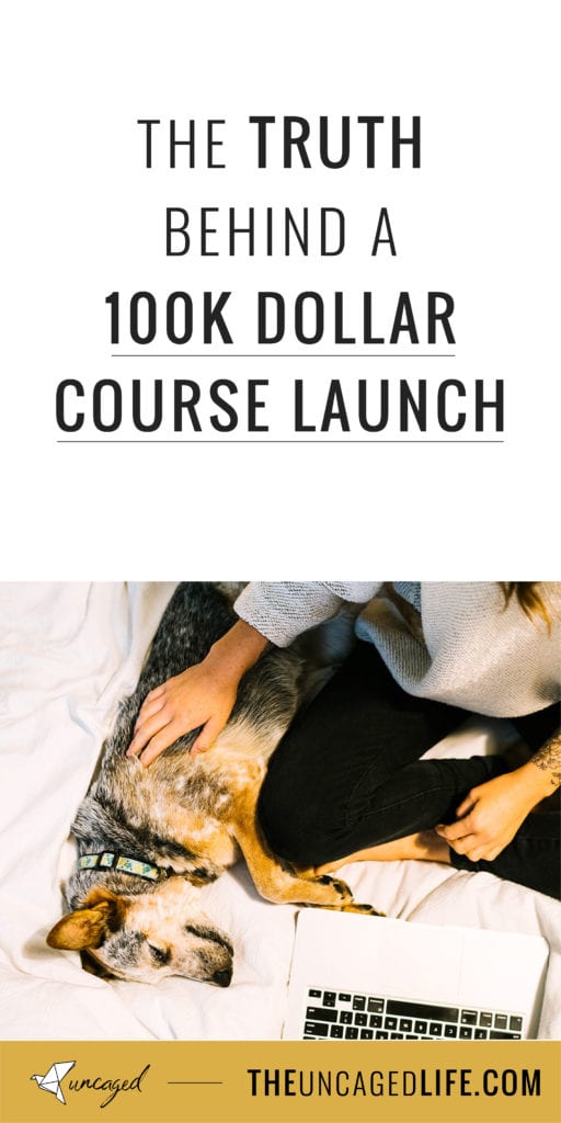 the truth behind a 100k dollar course launch