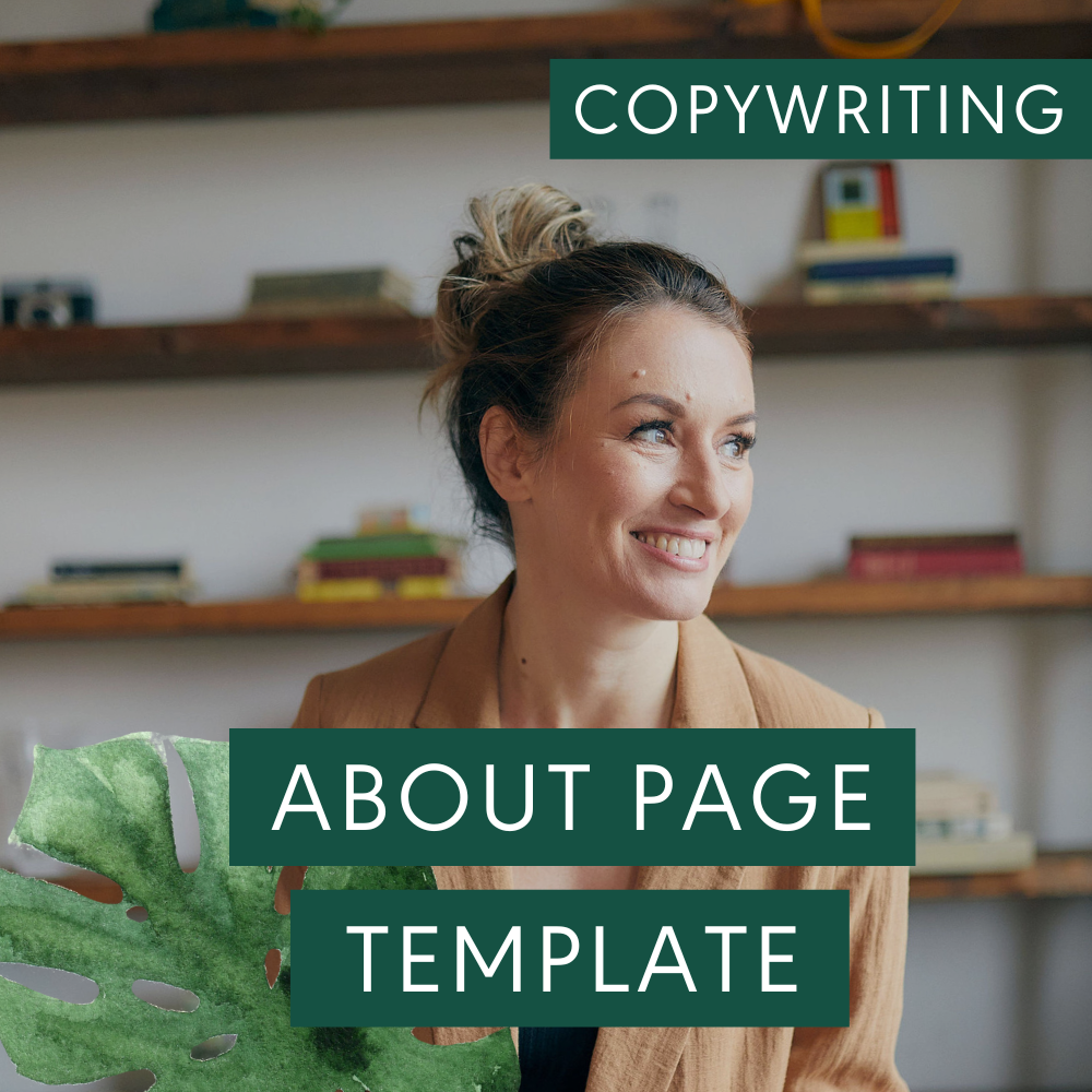 About Page Template - Copywriting - Get Visible Bundle