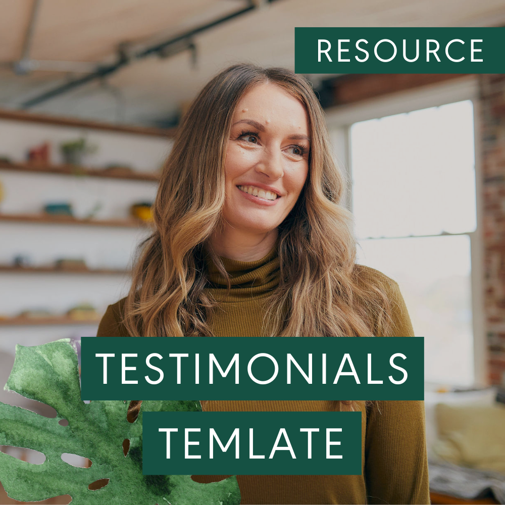 Testimonials Template - Resource - Get Visible Bundle